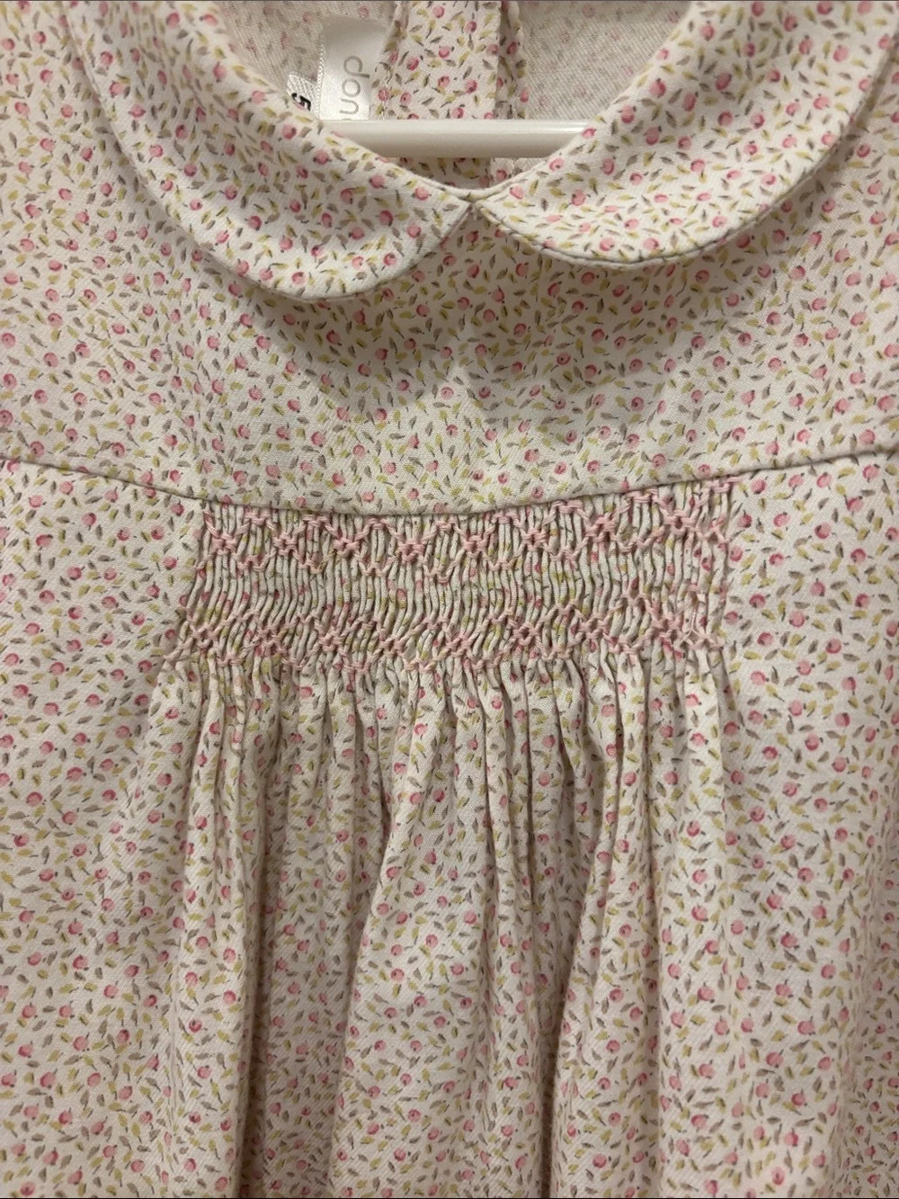 Girls' Pink Floral Long-Sleeve dondola dress, or oversized blouse